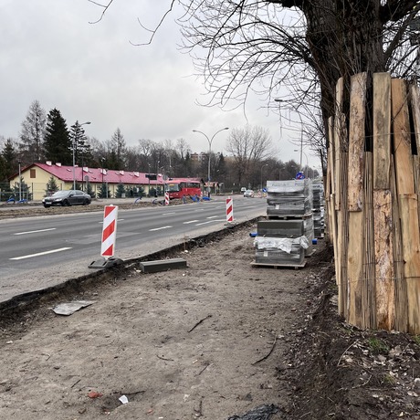 Rozbudowa skrzyżowania ul. Lwowskiej i ul. Mieszka I [luty 2023] - fot 15
